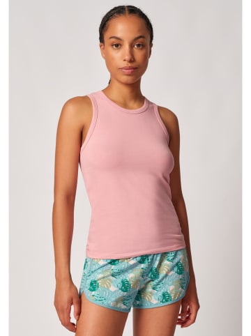 Skiny Pyjama-Oberteil in Rosa