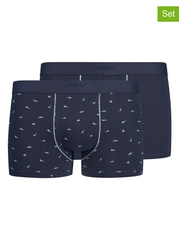 Skiny 2er-Set: Boxershorts in Dunkelblau