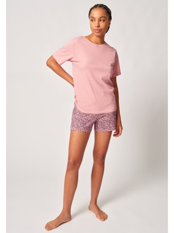 Skiny Pyjama in Rosa/ Dunkelblau