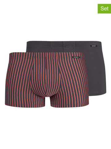 Skiny 2er-Set: Boxershorts in Rot/ Dunkelblau