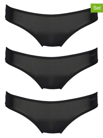 Skiny 3er-Set: Slips in Schwarz