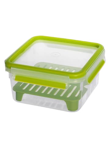 Emsa Pojemnik "Clip & Go" w kolorze zielonym na kanapki - 1,3 l