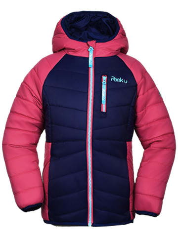 Peek U All-season doorgestikte jas "Cordelia" roze/donkerblauw