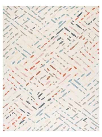 Safavieh Woll-Teppich in Creme/ Rosa/ Hellblau