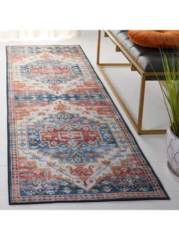Safavieh Kurzflor-Teppich in Blau/ Rot