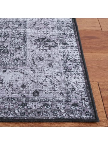 Safavieh Kurzflor-Teppich in Grau/ Schwarz