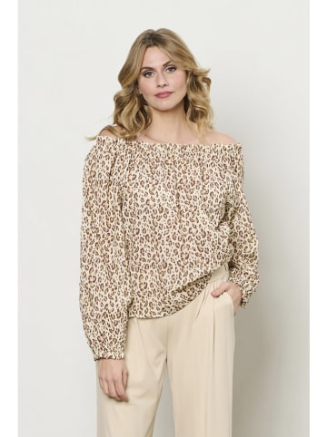 &Co Woman Blouse "Acha" beige/lichtbruin