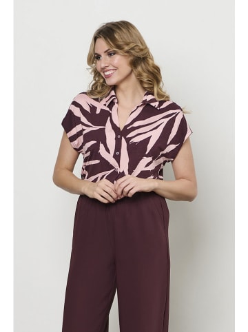 &Co Woman Blouse "Valetta" bordeaux/lichtroze