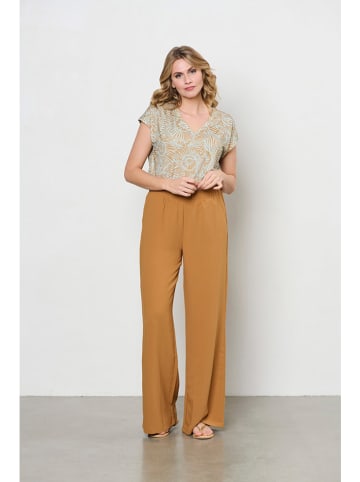 &Co Woman Bluse "Lucia" in Hellbraun/ Mint