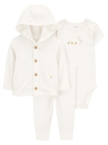 carter's 3-delige  outfit crème