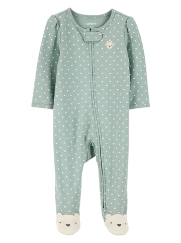 carter's Śpioszki w kolorze jasnozielonym