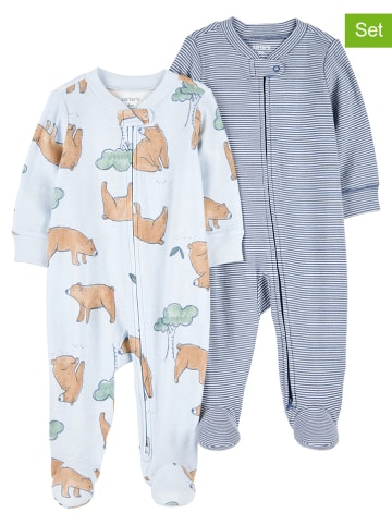 carter's 2-delige set: pakjes lichtblauw/blauw