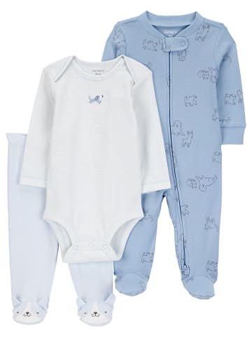 carter's 3-delige  outfit lichtblauw