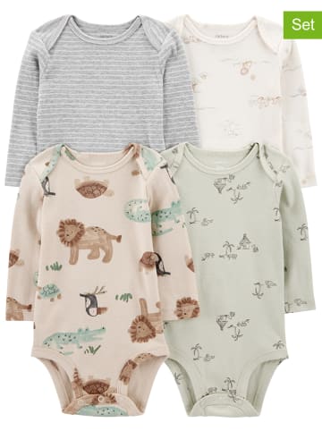 carter's 4-delige set: pakjes beige/grijs/groen