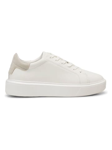 Marc O´Polo Leder-Sneakers in Weiß/ Beige