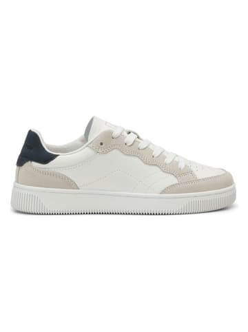 Marc O´Polo Skórzane sneakersy w kolorze biało-granatowym