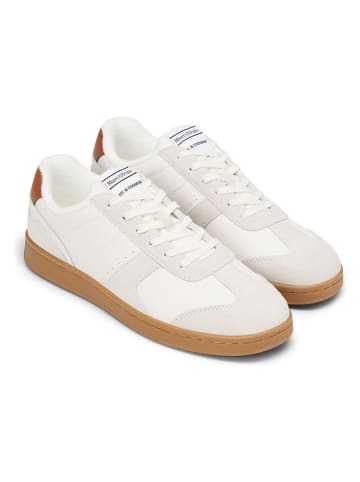 Marc O´Polo Leder-Sneakers in Creme/ Weiß