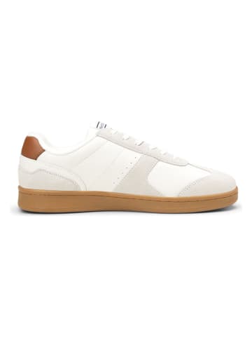 Marc O´Polo Leder-Sneakers in Creme/ Weiß