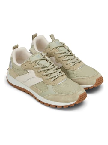 Marc O´Polo Leren sneakers beige/kaki