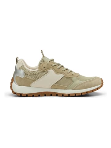 Marc O´Polo Leder-Sneakers in Beige/ Khaki