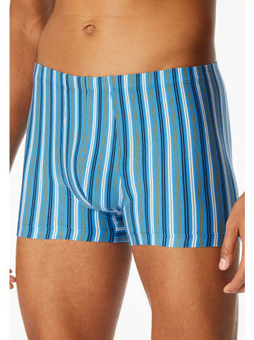 Schiesser 3-delige set: boxershorts zwart/lichtblauw