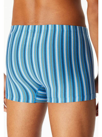 Schiesser 3-delige set: boxershorts zwart/lichtblauw