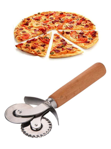 Violeta Home Nóż w kolorze jasnobrązowym do pizzy - 15 cm