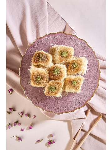 Violeta Home Podstawka w kolorze jasnoróżowo-złotym pod ciasto - wys. 28 cm