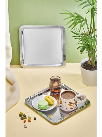 Violeta Home Tace (6 szt.) w kolorze srebrnym - 22 x 22 cm