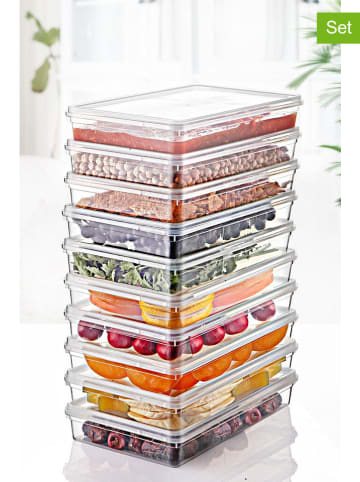Violeta Home 10er-Set: Frischhaltedosen in Transparent - (B)14 x (H)11,5 x (T)11 cm