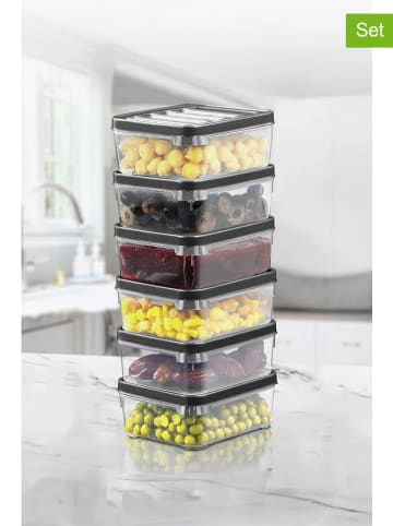 Violeta Home 6-delige set: vershouddozen zwart - 250 ml