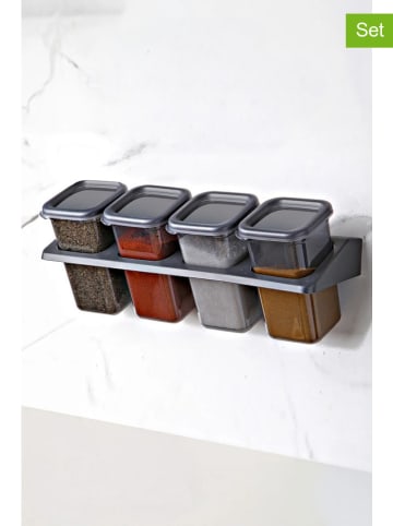 Violeta Home 4-delige voorraadpottenset zwart