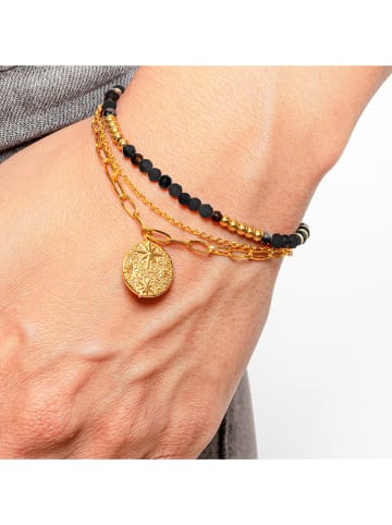 LA CHIQUITA Vergold. Armkette mit Kristallen