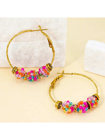 LA CHIQUITA Vergold. Creolen "Disco Steel"