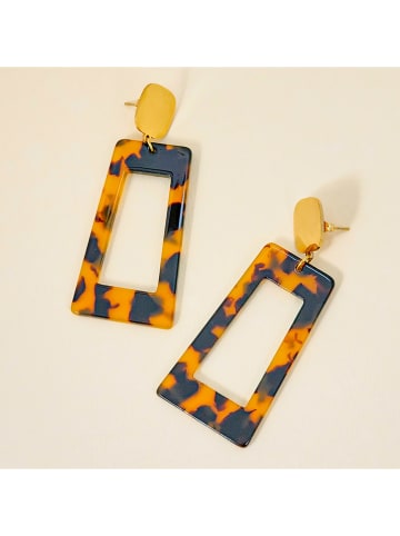 LA CHIQUITA Vergold. Ohrstecker "Leona Steel"