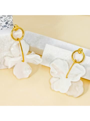 LA CHIQUITA Vergold. Ohrstecker "Petals of Love"