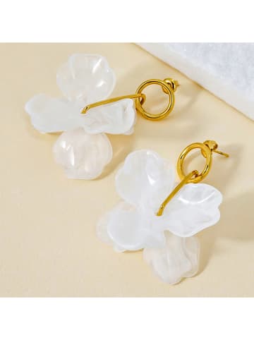 LA CHIQUITA Vergold. Ohrstecker "Petals of Love"