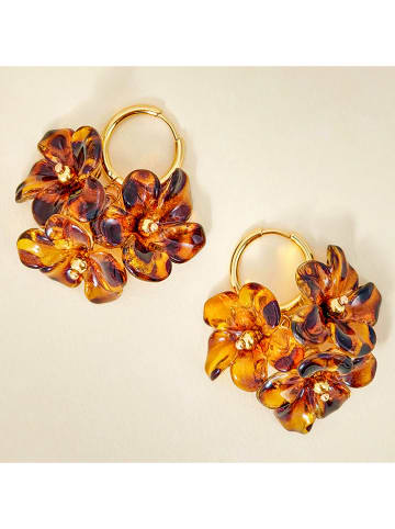 LA CHIQUITA Vergold. Creolen "Blossom Buquet"