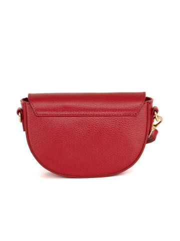 Mia Tomazzi Leren schoudertas "Azario" rood - (B)19 x (H)13 x (D)6 cm