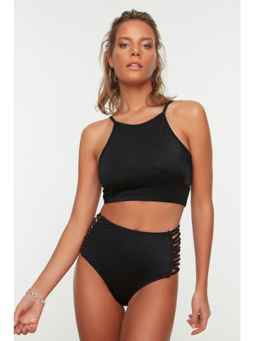 trendyol Bikini-Hose in Schwarz