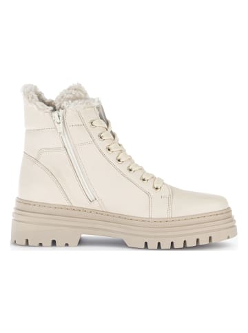 Gabor Leder-Boots in Beige
