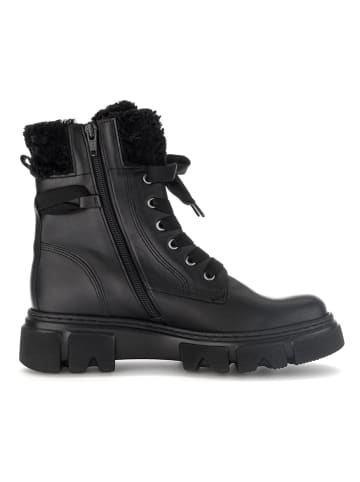 Gabor Leder-Boots in Schwarz