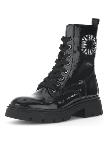 Gabor Leder-Boots in Schwarz