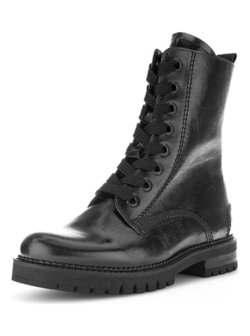 Gabor Leder-Boots in Schwarz
