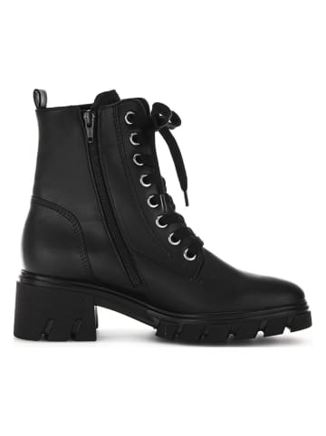 Gabor Leder-Boots in Schwarz