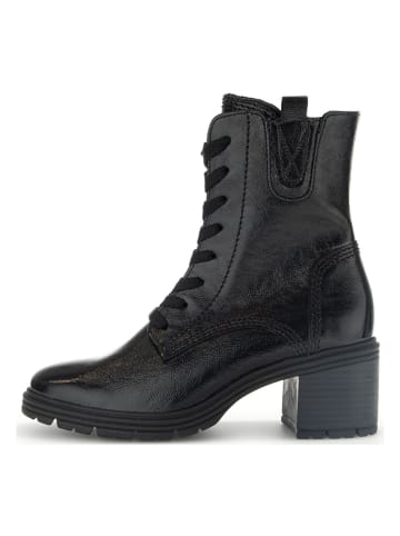 Gabor Leder-Stiefeletten in Schwarz