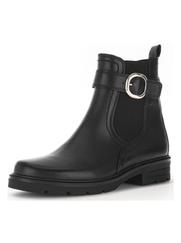 Gabor Leder-Boots in Schwarz