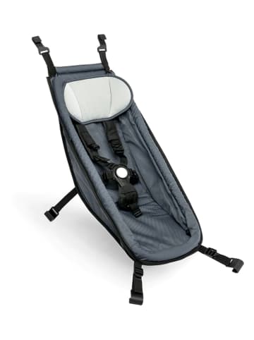 Croozer Babysitz für Multifunktionsanhänger in Graphite blue