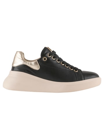 Högl Leren sleehaksneakers zwart