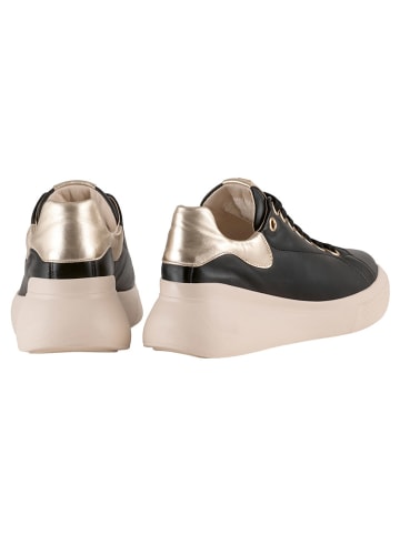 Högl Leren sleehaksneakers zwart